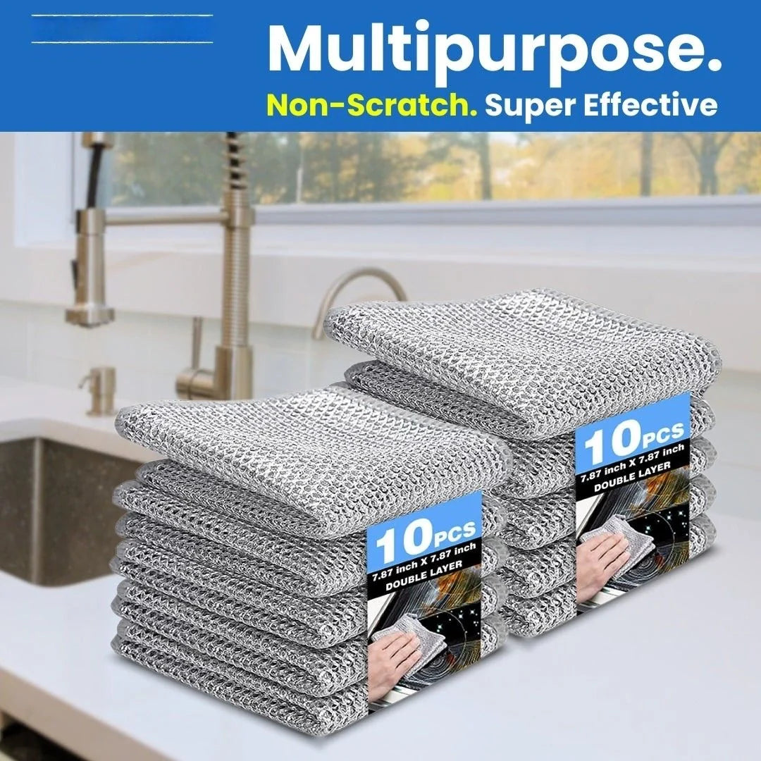 Multifunctional Non- scratch Wire Dishcloth (Buy 10 Get 10 Free)