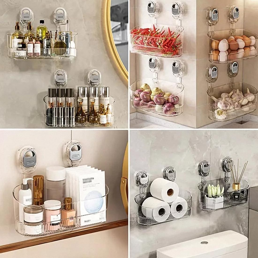No-Drill Bathroom Suction Storage Box™