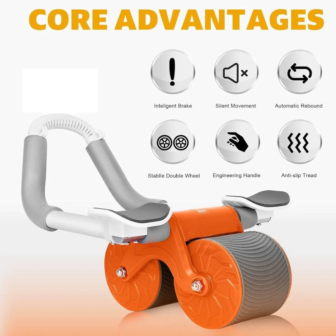 Core Abs Roller System | Double Wheel Stability | Total Core & Fitness Trainer