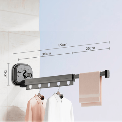 Séchoir à Vêtements Mural Pliable