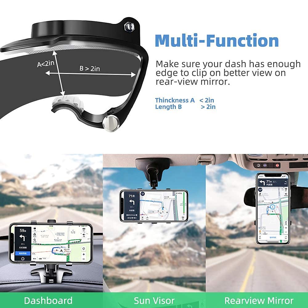Multifunctional Car Dashboard Phone Holder 360" Rotation (Buy 1 Get 1)🤩