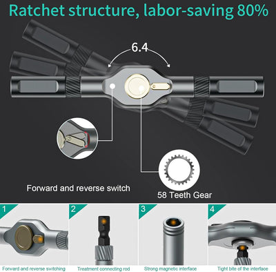 MagSnap Ratchet Precision Screwdriver Set