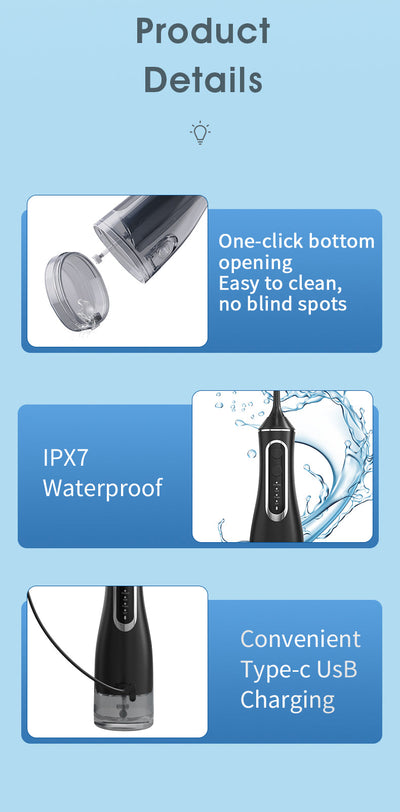 HydroPulse Pro – Jet Dentaire Portable