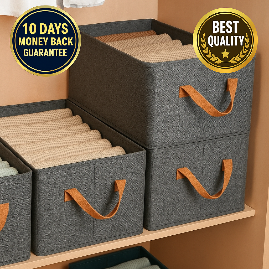 WardrobeBox™ Compact Foldable Organisers ( pack 4 piece )