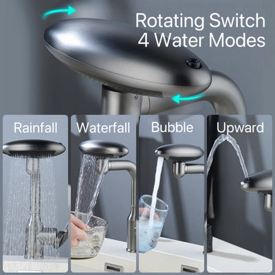 AeroSpa™ – Mitigeur 4 Modes en Acier Inoxydable