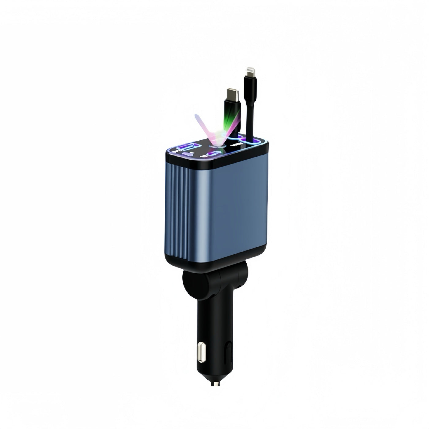 Chargeur de Voiture Rétractable avec Lumière Plafond Étoilée