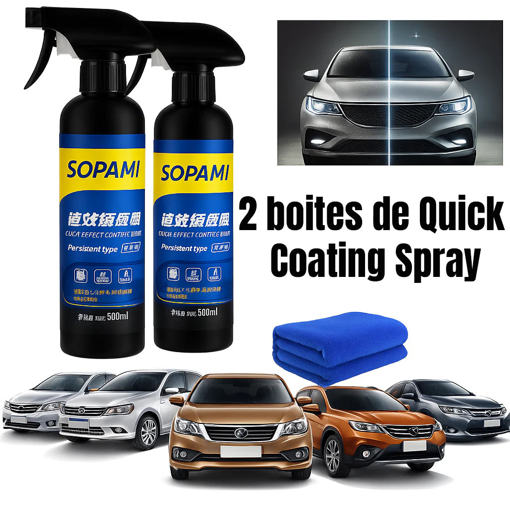 2 boites de Sopami Quick Coating Spray